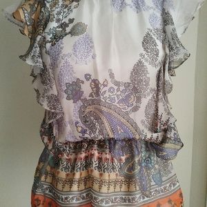 Liquid silk blouse